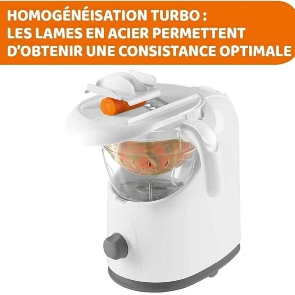 Robot Mixeur Et Cuiseur a Vapeur CHICCO Easy Meal – Image 2