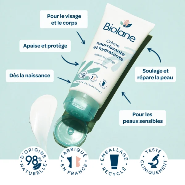 Crème Nourrissante et Hydratante Biolane – Image 2