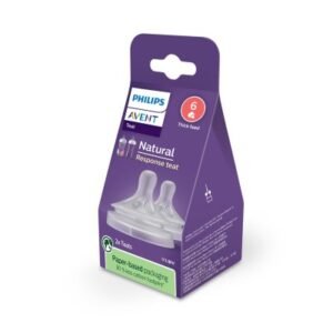Lot de 2 Tétines 6m+ Natural Response Avent Philips