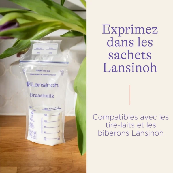 Sachets de Conservation de Lait Maternel Lansinoh – Image 2