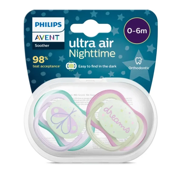 Sucette Ultra Air Nighttime 0-6m Philips Avent – Image 3