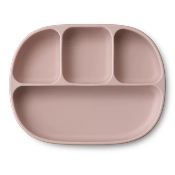 Assiette Bébé avec Compartiments, Ventouse et Couvercle Interbaby – Image 3