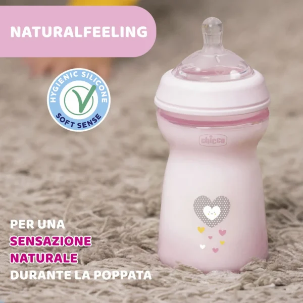 Biberon En Plastique Natural Feeling 330ml Chicco – Image 4