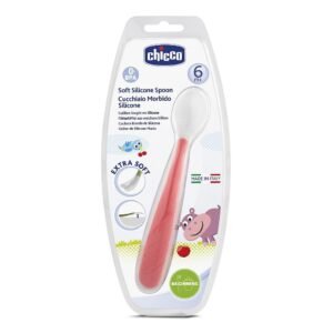 Cuillère Soft Silicone Avec Poignée Ergonomique +6m Chicco