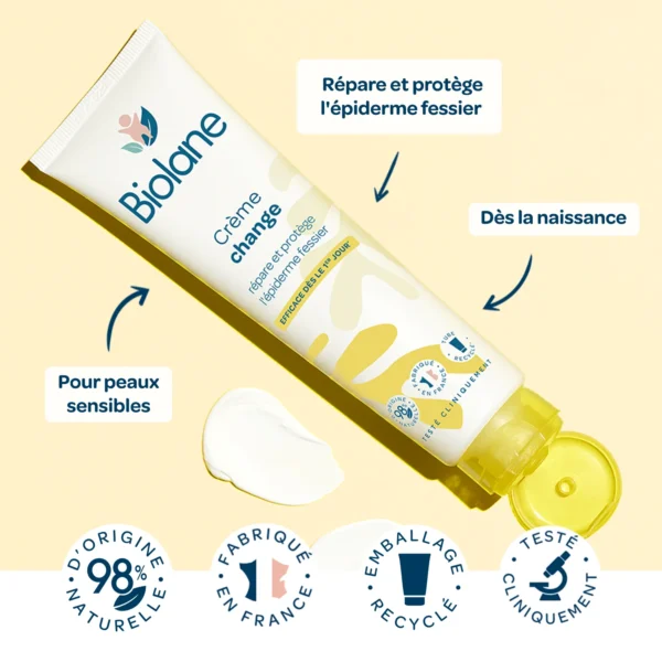 Crème de Change Dermo-Pédiatrie 100ml Biolane – Image 3