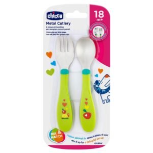 Cuillere Et Fourchette Metalliques +18m Chicco