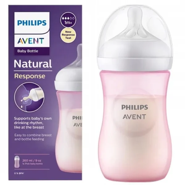 Biberon En Plastique 260ml 1m+ Avent Philips – Image 2