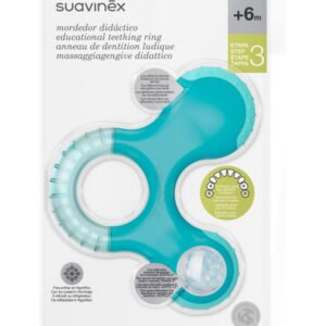 Anneau de Dentition Réfrigérant et Hochet pour Bébé Suavinex